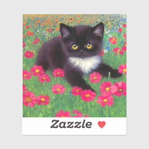 Gustav Klimt Tuxedo Cat