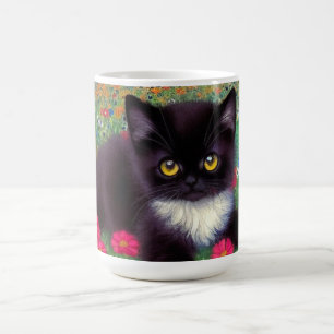 Gustav Klimt Tuxedo Cat Coffee Mug