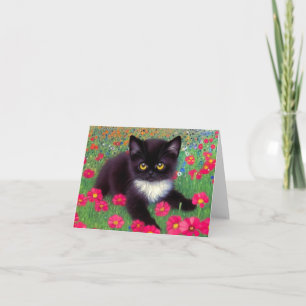 Gustav Klimt Tuxedo Cat Invitation