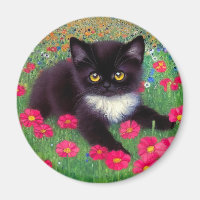 Gustav Klimt Tuxedo Cat
