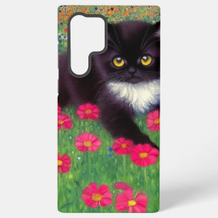 Gustav Klimt Tuxedo Cat Samsung Galaxy Case