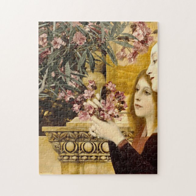 Gustav Klimt - Two Girls With Oleander Jigsaw Puzzle (Vertical)