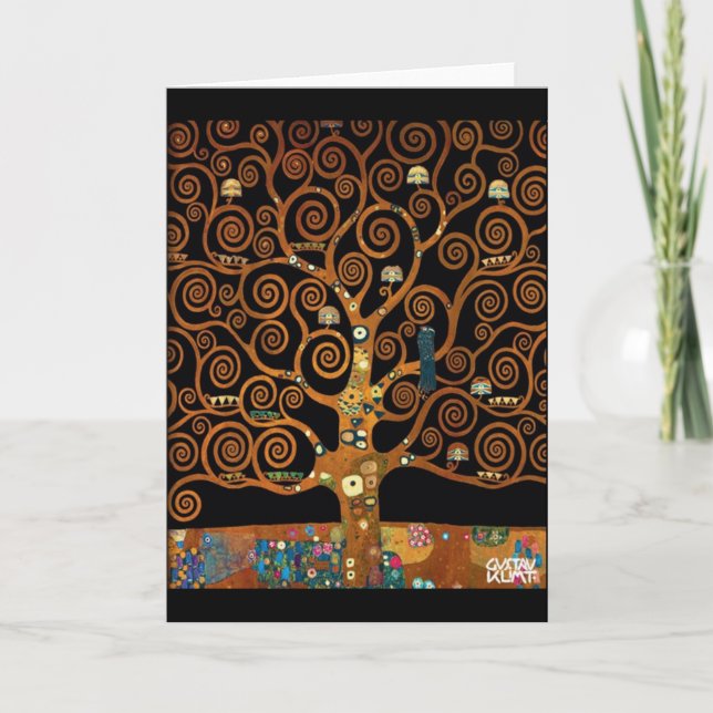 Gustav Klimt Under the Tree of Life Card (Front)