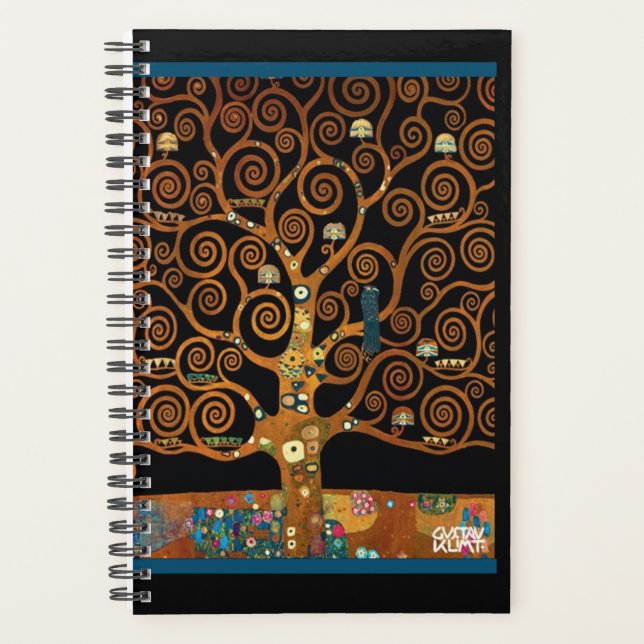 Gustav Klimt, Under the Tree of Life, Fine Art Planner (Front)