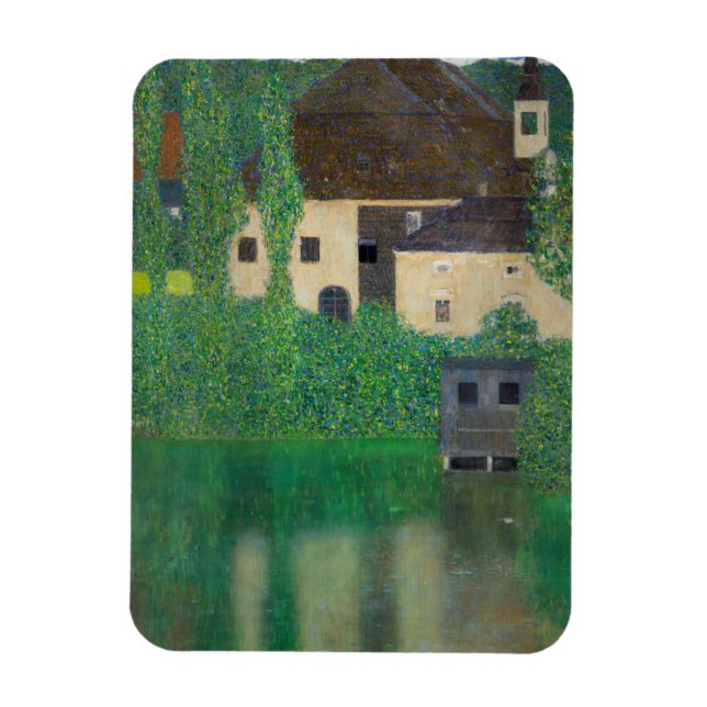 Gustav Klimt - Water Castle Magnet (Vertical)