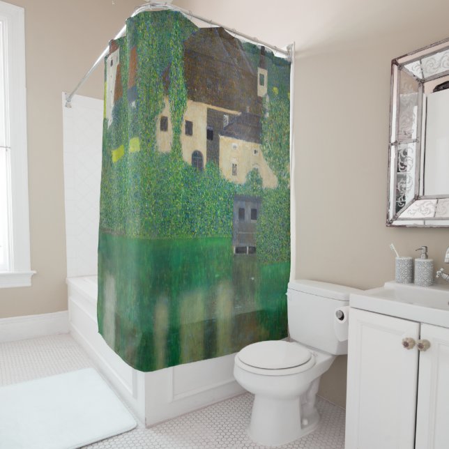 Gustav Klimt - Water Castle Shower Curtain (In Situ)