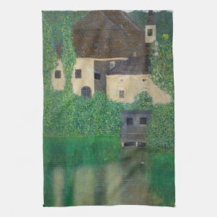 Gustav Klimt - Water Castle Tea Towel