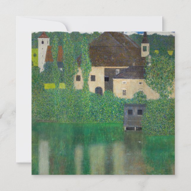 Gustav Klimt - Water Castle Thank You Card (Front)