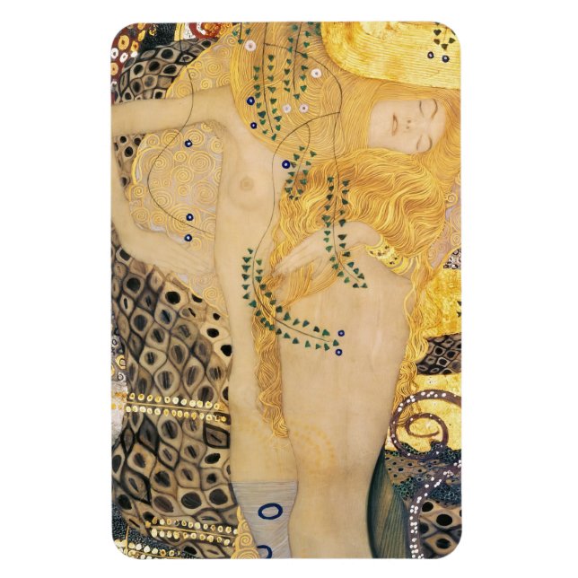 Gustav Klimt - Water Serpents I Magnet (Vertical)