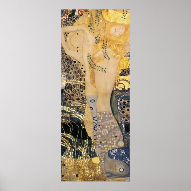 Gustav Klimt - Water Serpents I Poster (Front)