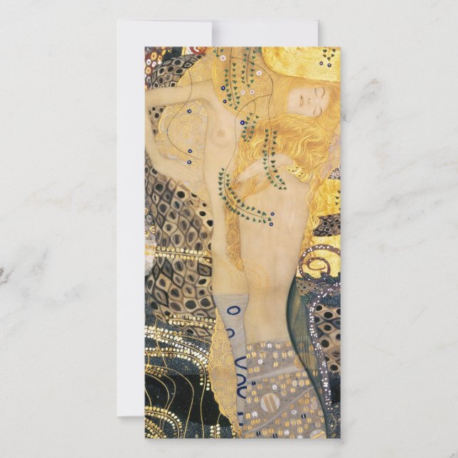 Gustav Klimt - Water Serpents I Thank You Card (Front)