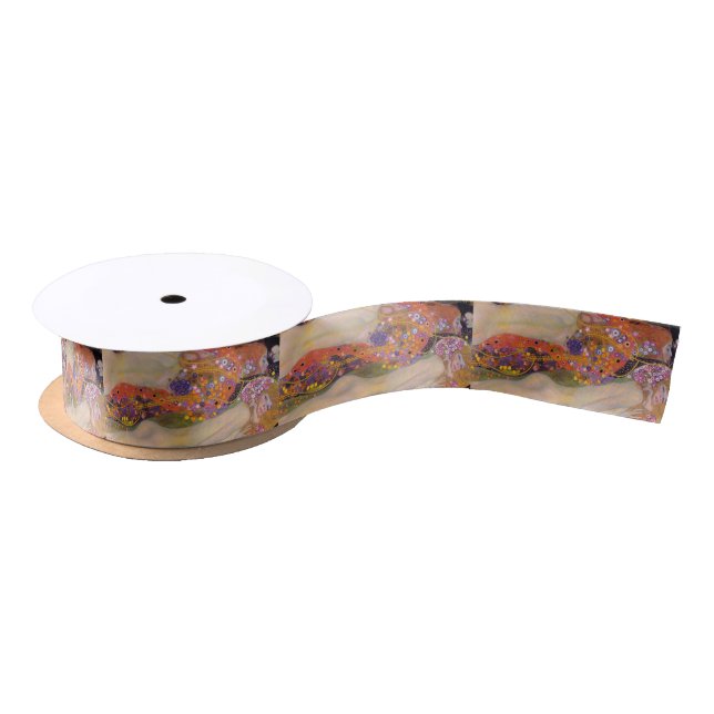 Gustav Klimt , "Water Serpents II (girlfriends)" Satin Ribbon (Spool)