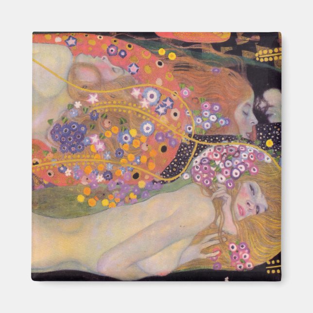 Gustav Klimt - Water Serpents II Magnet (Front)