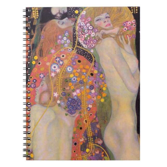 Gustav Klimt - Water Serpents II Notebook (Front)