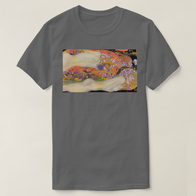 Gustav Klimt Water Serpents II Wasserschlangen II T-Shirt (Design Front)
