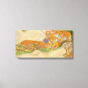 Gustav Klimt - Water snakes (friends) II Canvas Print