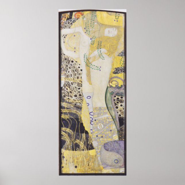 Gustav Klimt - water snakes Poster (Front)