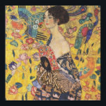 Gustav Klimt - Woman with fan Poster<br><div class="desc">Beautiful painting of woman with fan by Gustav Klimt from 1918. Great Klimt gifts and wonderful high quality art prints.</div>