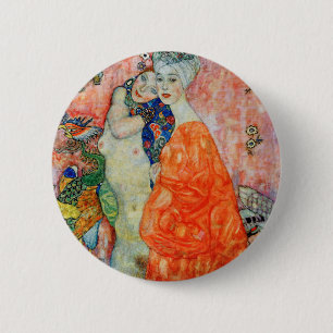 Gustav Klimt - Women Friends 6 Cm Round Badge