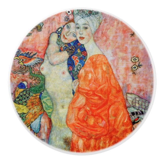Gustav Klimt - Women Friends Ceramic Knob (Front)