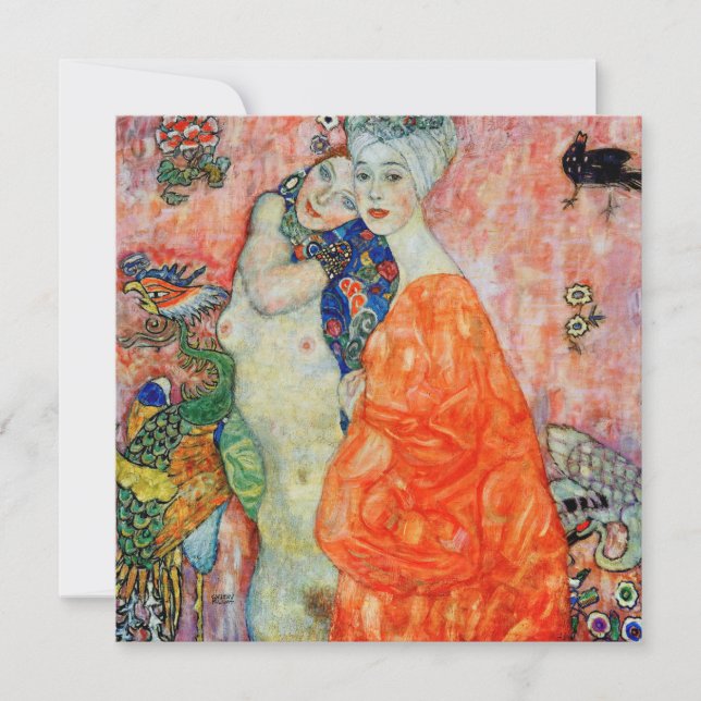 Gustav Klimt - Women Friends Invitation (Front)