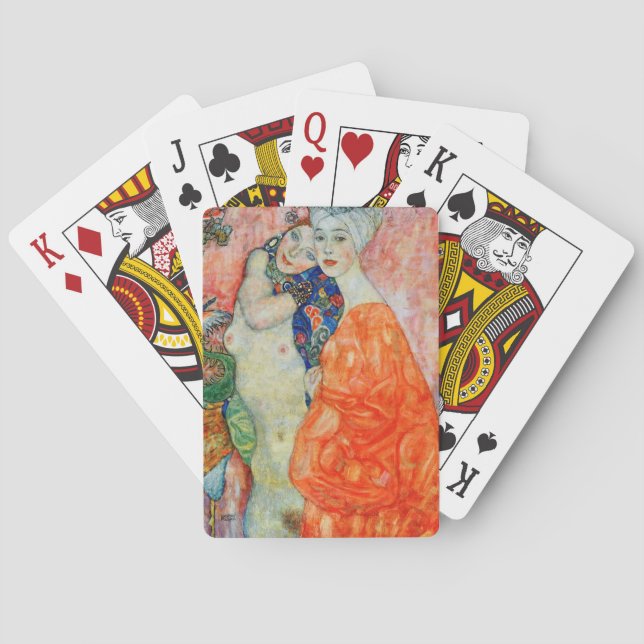 Gustav Klimt - Women Friends Playing Cards (Back)