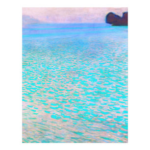 Gustav Klimt's Attersee famous painting. Photo Print