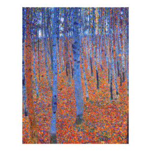 Gustav Klimt's Beech Grove I famous painting  Photo Print