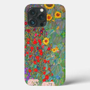 Gustav Klimt's Farm Garden with Sunflowers iPhone 13 Pro Case