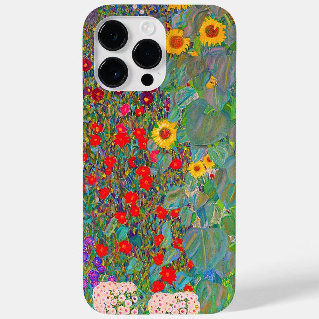 Gustav Klimt's Farm Garden with Sunflowers   Case-Mate iPhone Case (Back)