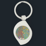 Gustav Klimt's Farm Garden with Sunflowers  Key Ring<br><div class="desc">Gustav Klimt's Farm Garden with Sunflowers  keychain.</div>