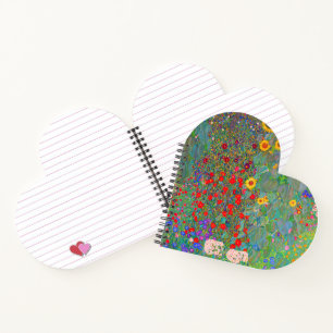 Gustav Klimt's Farm Garden with Sunflowers Notebook