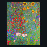 Gustav Klimt's Farm Garden with Sunflowers   Poster<br><div class="desc">Gustav Klimt's Farm Garden with Sunflowers   Poster.</div>