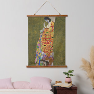 Gustav Klimt's Hope II (1907-1908) famous painting Hanging Tapestry