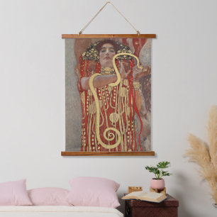 Gustav Klimt's Hygieia famous painting. Hanging Tapestry