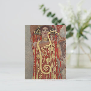 Gustav Klimt's Hygieia famous painting.  Postcard
