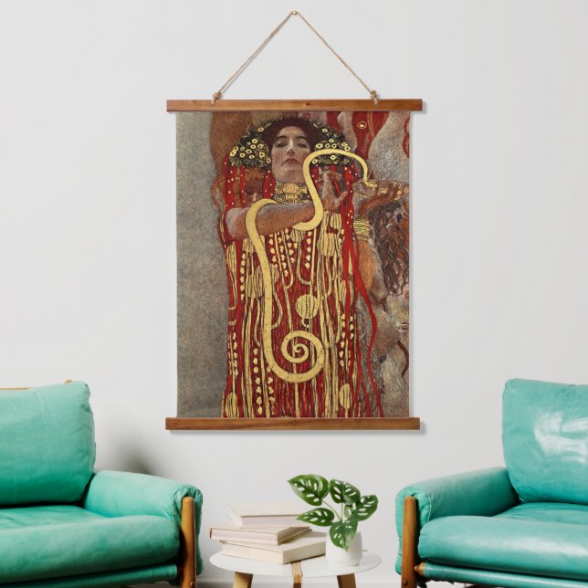 Gustav Klimt's  Hygieia fine art Hanging Tapestry (Living Room)