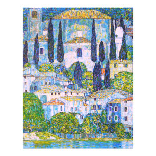 Gustav Klimt's Kirche in Cassone painting  Photo Print