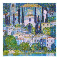 Gustav Klimt's Kirche in Cassone painting  
