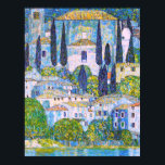 Gustav Klimt's Kirche in Cassone painting   Poster<br><div class="desc">Gustav Klimt's Kirche in Cassone painting Poster.</div>