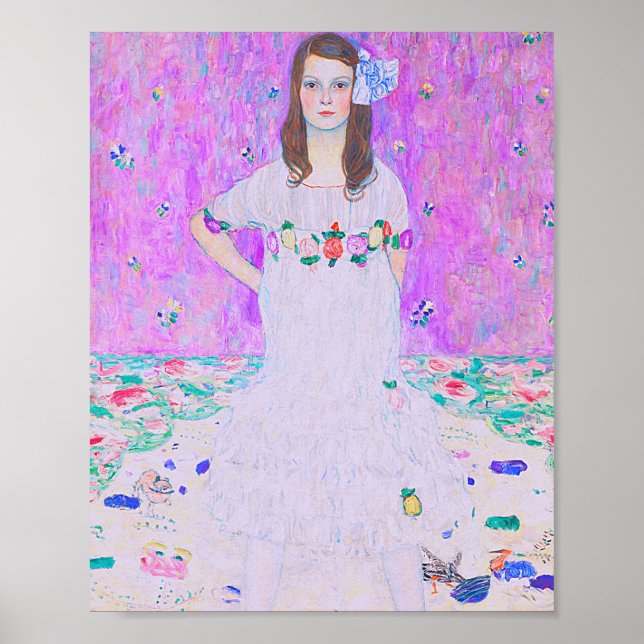 Gustav Klimt's Mäda Primavesi paintng  Poster (Front)