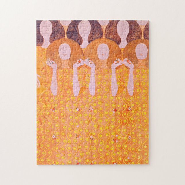 Gustav Klimt's painting Jigsaw Puzzle (Vertical)