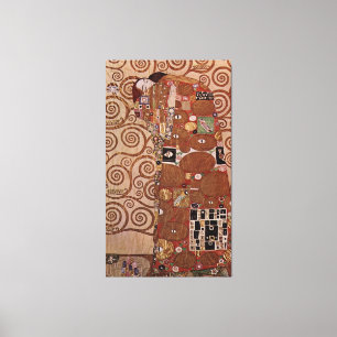Gustav Klimt's Painting: The Embrace (circa 1909) Canvas Print