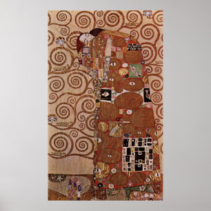Gustav Klimt's Painting: The Embrace (circa 1909) Poster