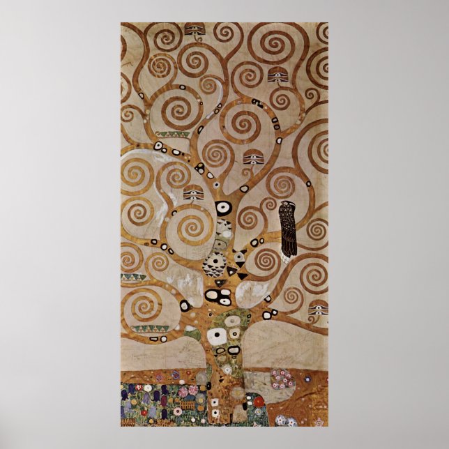 Gustav Klimt's Painting "The Tree of Life"  (1909) Poster (Front)
