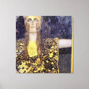 Gustav Klimt's Pallas Athena famous painting Canvas Print
