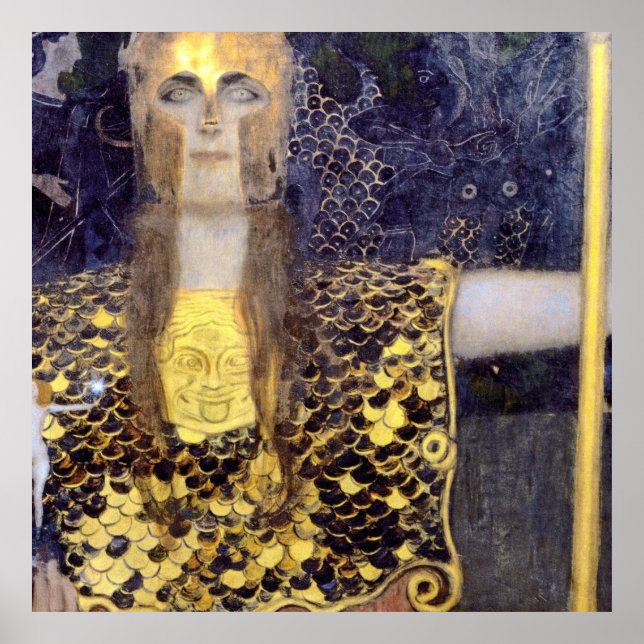 Gustav Klimt's Pallas Athena famous painting   Poster (Front)