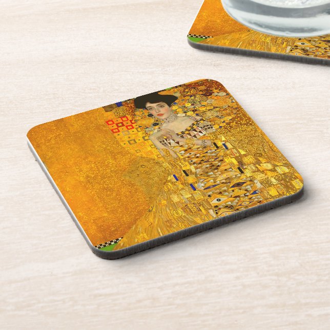 Gustav Klimt's Portrait of Adele Bloch-Bauer I  Coaster (Left Side)