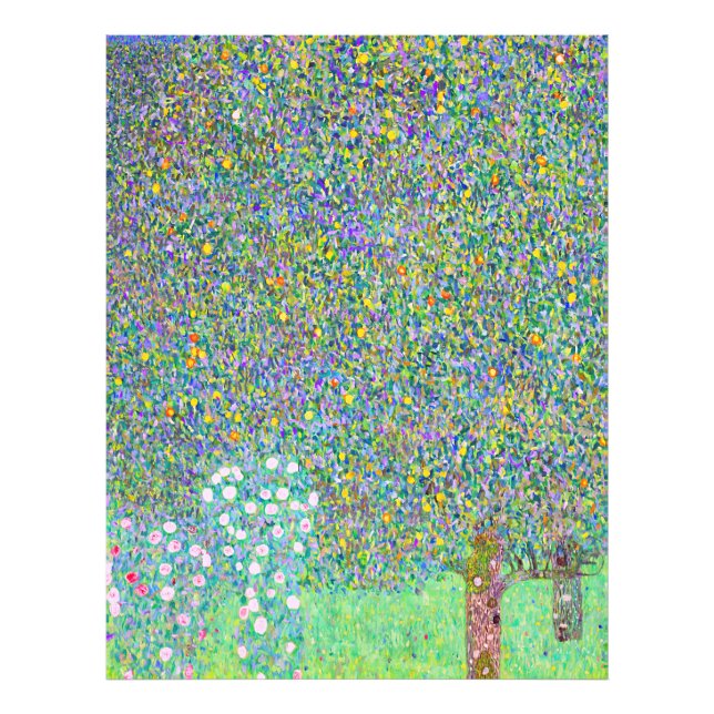 Gustav Klimt's Rosebushes under the Tree painting  Photo Print (Front)