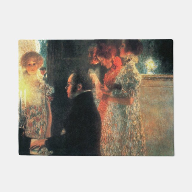 Gustav Klimt's Schubert At The Piano II Doormat (Front)